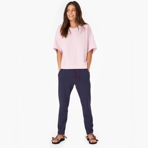 Xirena Crosby Pant in Navy Blue High Rise Track pants  sweat pants pockets S
